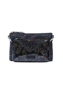 Torebki damskie - Desigual Womens Fabric Across Body Bag, czarny, U - miniaturka - grafika 1