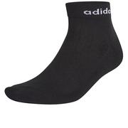 Skarpetki męskie - Skarpety adidas Half-Cushioned Ankle Socks 3 Pairs GE6128 - czarne - miniaturka - grafika 1