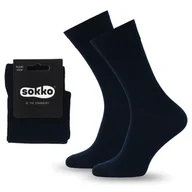 Skarpetki męskie - SOKKO SKARPETKI MĘSKIE DŁUGIE GRANATOWE BAMBUSOWE 39-41 - SM-S60-GRA-39-41 - miniaturka - grafika 1
