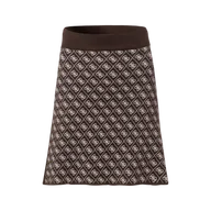 Spódnice - Damska Spódnica GUESS AUBREY 4G SKIRT SWTR W5BD81Z3JD2-FNHT – Brązowy - miniaturka - grafika 1