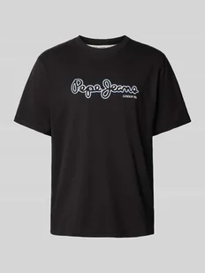 T-shirt z nadrukiem z logo model ‘DORIAN’ - Koszulki męskie - miniaturka - grafika 1