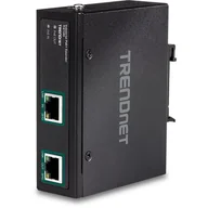 Pozostałe akcesoria sieciowe - Trendnet TI-E100 przedłużacz sieciowy Nadajnik sieciowy Czarny 10, 100, 1000 Mbit/s - miniaturka - grafika 1