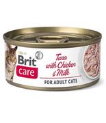 Mokra karma dla kotów - Brit Care Kot Care Adult Tuna with Chicken&Milk Mokra Karma dla kota op 70g - miniaturka - grafika 1