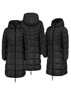 Kurtki damskie - Sublevel Płaszcz pikowany w kolorze czarnym - miniaturka - grafika 1