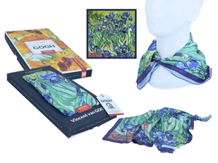 Apaszka - V. van Gogh, Irysy (CARMANI) - Apaszki i szaliki damskie - miniaturka - grafika 1