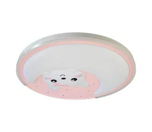 LED Plafon dziecięcy MOONCAT LED/34W/230V różowy - Lampy sufitowe - miniaturka - grafika 1