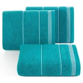 Ręczniki - Eurofirany Euro Firany Ręcznik Kąpielowy Mira 08 500 g/m2 Turkusowy 50x90 1071278 - miniaturka - grafika 1