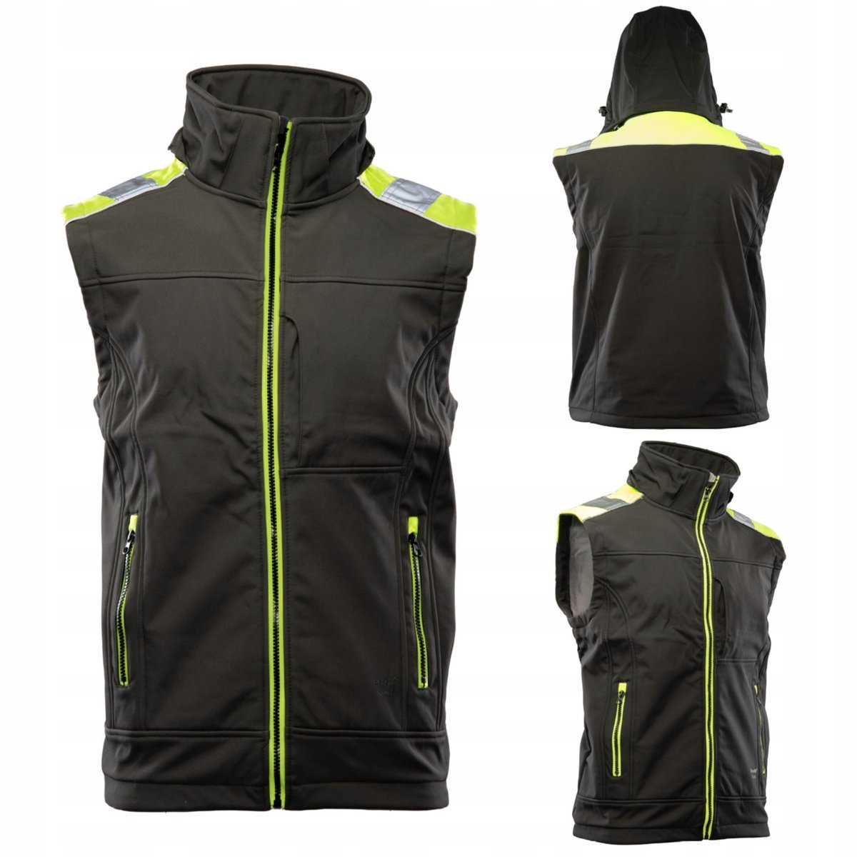 Bezrękawnik męski roboczy softshell KAMIZELKA ODBLASKOWY WYGODNY CIEPŁY XL