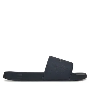 Klapki Tommy Hilfiger Hilifger Nyc Pool Slide FM0FM05432 Granatowy - Klapki i japonki męskie - miniaturka - grafika 1