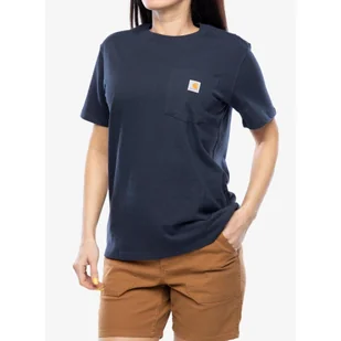 T-shirt bawełniany damski Carhartt Workwear Pocket S/S T-Shirt - Koszulki sportowe damskie - miniaturka - grafika 1