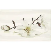 Płytki ceramiczne - Dekor LIRA white flower 25 x 40 - miniaturka - grafika 1