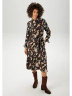 Sukienki - Aniston Sukienka w kolorze ciemnobrązowo-granatowo-beżowym - miniaturka - grafika 1