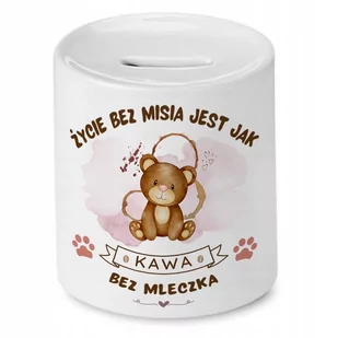 Skarbonka Z Misiem Miś Słodki na Prezent z Nadrukiem ze Zdjęciem - Skarbonki Skarbonka Z Misiem Miś Słodki na Prezent z Nadrukiem ze Zdjęciem - Skarbonki - miniaturka - grafika 1