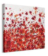 Obrazy i zdjęcia na płótnie - Red and Orange Flowers - obraz na płótnie - miniaturka - grafika 1