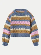 Swetry dla chłopców - NAME IT Sweter 13233073 Kolorowy Regular Fit - miniaturka - grafika 1