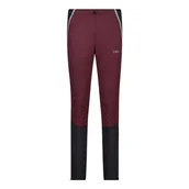 Spodnie damskie - CMP Długie spodnie damskie z odblaskowymi detalami, Burgundy, 40 - miniaturka - grafika 1