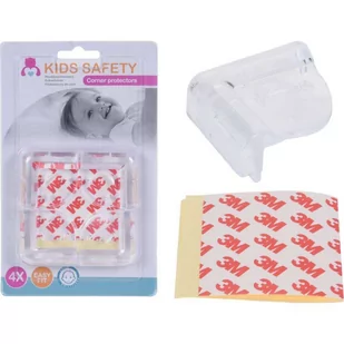 Safety Kids Ochraniacz ZABEZPIECZENIE narożniki gumowe na rogi mebli stołu 4 sztuki 810406 - Zabezpieczenia dla dzieci - miniaturka - grafika 1