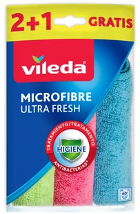 Vileda FHP Ścierka Mikrofibra Ultra Fresh 2+1 162660 VILE-000938 - Ściereczki, gąbki, czyściki - miniaturka - grafika 4