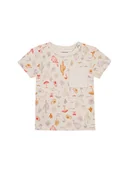 Kaftaniki dla niemowląt - Noppies Koszulka "Olle" w kolorze beżowym - miniaturka - grafika 1