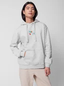 Bluzy męskie - Męska bluza dresowa nierozpinana z kapturem Outhorn OTHWSS24TSWSM1636 - szara - miniaturka - grafika 1