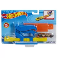 Zabawki konstrukcyjne - Hot Wheels, Kompaktowa wyrzutnia niebieska - miniaturka - grafika 1