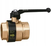 Zawory i kraniki - BALLSTOP - Zawór kulowy z wbudowanym zaworem zwrotnym do wody użytkowej 1 1/2 uchwyt dźwigniowy - miniaturka - grafika 1