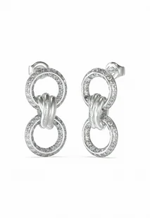 Kolczyki Guess Knot You JUBE04061JWRHT/U - Kolczyki - miniaturka - grafika 1