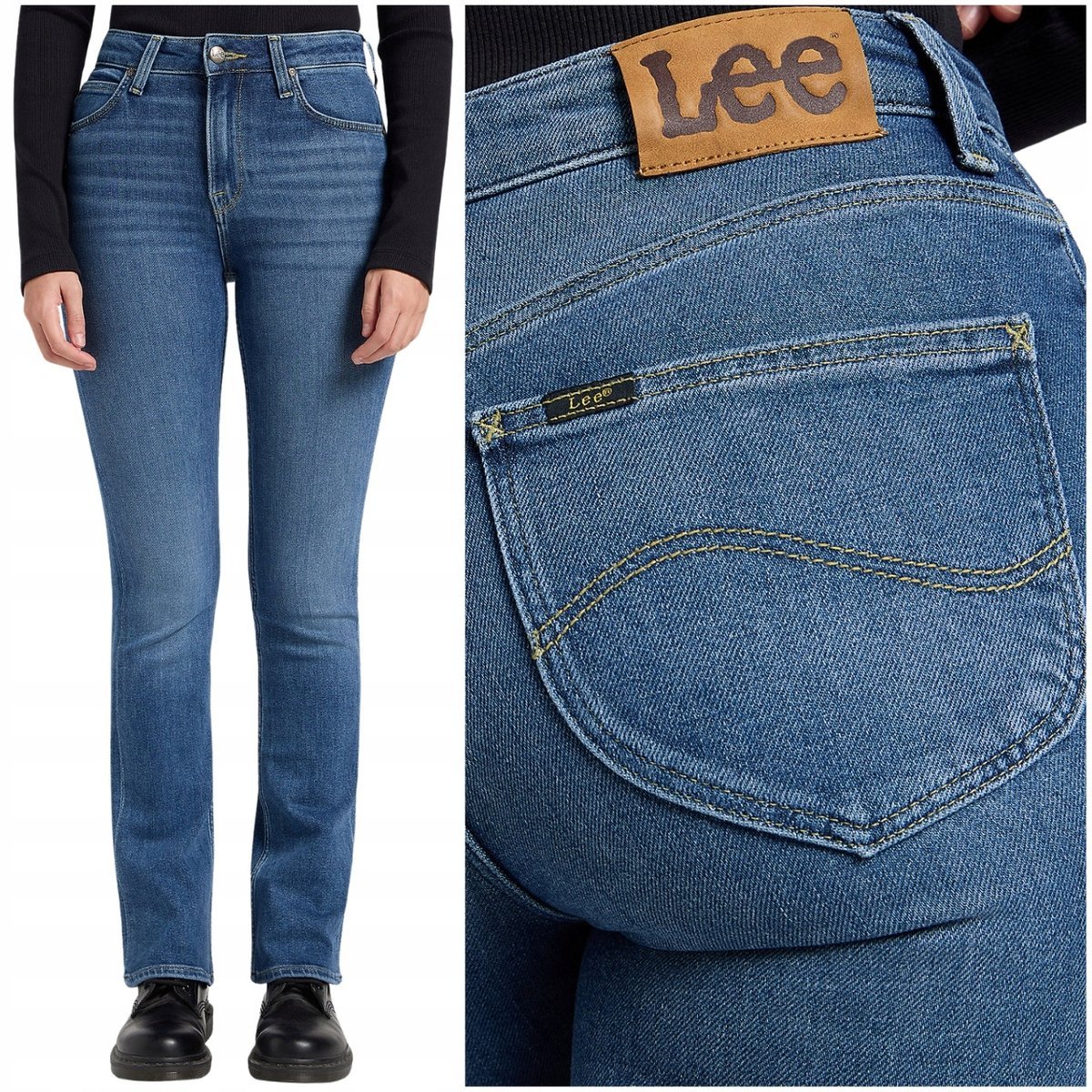 Lee BREESE BOOT bootcut Better rozszerzane damskie spodnie jeansowe W31 L33