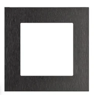 Klawisze i ramki - Kontakt Simon Ramka pojedyncza Nature Simon 55 - inox czarny - miniaturka - grafika 1