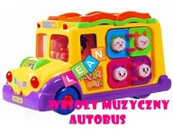 Samochody i pojazdy dla dzieci - Lean Toys Interaktywny bajkowy autobus dla malucha z muzyką - miniaturka - grafika 1