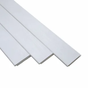 Deska frezowana 120x10cm 6 szt. drewniana biała Shutters - Ogrodzenia - miniaturka - grafika 1
