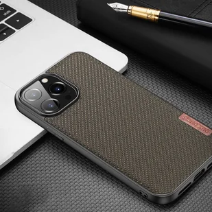 Dux Ducis Fino etui pokrowiec pokryty nylonowym materiałem iPhone 13 Pro szary - Etui i futerały do telefonów - miniaturka - grafika 12