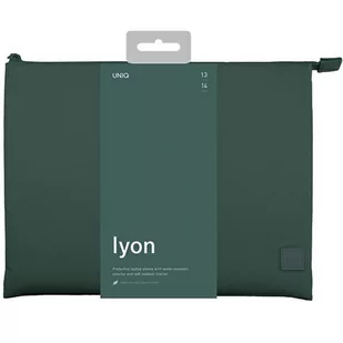 UNIQ etui Lyon laptop Sleeve 14" zielony/forest green Waterproof RPET - Części i akcesoria do laptopów - miniaturka - grafika 2