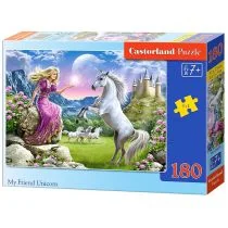 Castorland 180 Mój przyjaciel jednorożec PC-018024 - Puzzle - miniaturka - grafika 2
