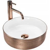 Umywalki - Umywalka nablatowa Rea Sami rose gold- Dodatkowo 5% rabatu na kod REA5 - miniaturka - grafika 1