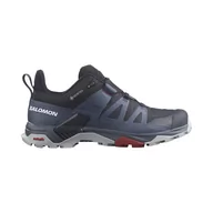 Buty trekkingowe męskie - Męskie buty turystyczne Salomon X Ultra 4 GTX Men carbon/bering sea/pearl blue - 8 - miniaturka - grafika 1