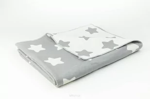 Pielsa Baby, Koc dziecięcy, bambusowy, Estrellas Grandes, Szary, 110x140 cm - Koce i narzuty dla dzieci - miniaturka - grafika 1