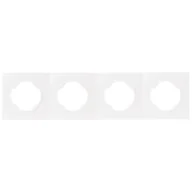 Klawisze i ramki - Ramka poczwórna SOUL biały DMP SOLID - miniaturka - grafika 1