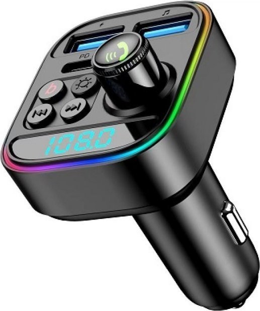 Extra Digital FM moduliatorius automobiliui T18 RGB LED, PD3.0 30W
