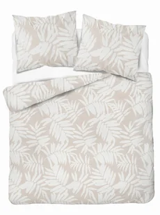 Pościel bawełniana 220x200 beżowa liście palmy - Pościel - miniaturka - grafika 1