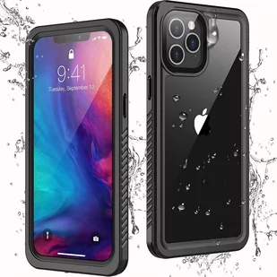 D-Pro 360° Waterproof Case IP68 etui wodoodporne wodoszczelne do iPhone 12 Mini(Black/gray) - Etui i futerały do telefonów - miniaturka - grafika 1