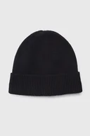 Czapki damskie - Czarna wełniana czapka 00001A90MRA - miniaturka - grafika 1