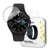 Akcesoria do smartwatchy - Wozinsky Watch Glass hybrydowe szkło do Samsung Galaxy Watch 4 44 mm czarny - miniaturka - grafika 1