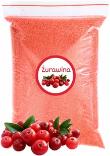 Kolorowy Cukier Do Waty Cukrowej Żurawina 1kg Żurawinowy Czerwony Suchy - Cukier i słodziki - miniaturka - grafika 1