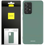 Etui i futerały do telefonów - Spacecase Etui Silicone Case Galaxy A52/A52s dark green - miniaturka - grafika 1