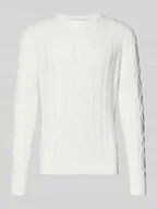 Swetry męskie - Sweter z dzianiny z mieszanki bawełny i modalu - miniaturka - grafika 1