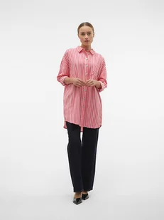 Vero Moda Koszula "Ilisa" w kolorze różowo-białym - Bluzki damskie - miniaturka - grafika 1