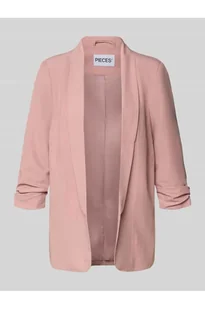 Długi żakiet o kroju regular fit z dodatkiem wiskozy model BOSELLA - Pieces - Marynarki i żakiety damskie - miniaturka - grafika 1