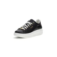 Półbuty damskie - Damskie Sneakersy GUESS VIBO FL8VIBLEA12-BLKBR – Czarny - miniaturka - grafika 1