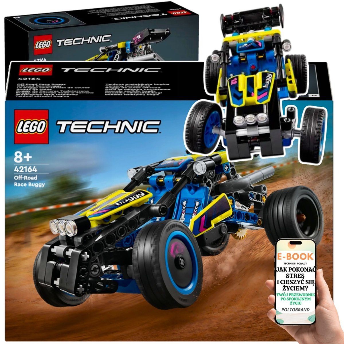 LEGO PREZENT TECHNIC AUTKO ŁAZIK TERENOWY WYŚCIGOWY - DLA DZIECKA SYNA CHŁOPCA + EBOOK-1